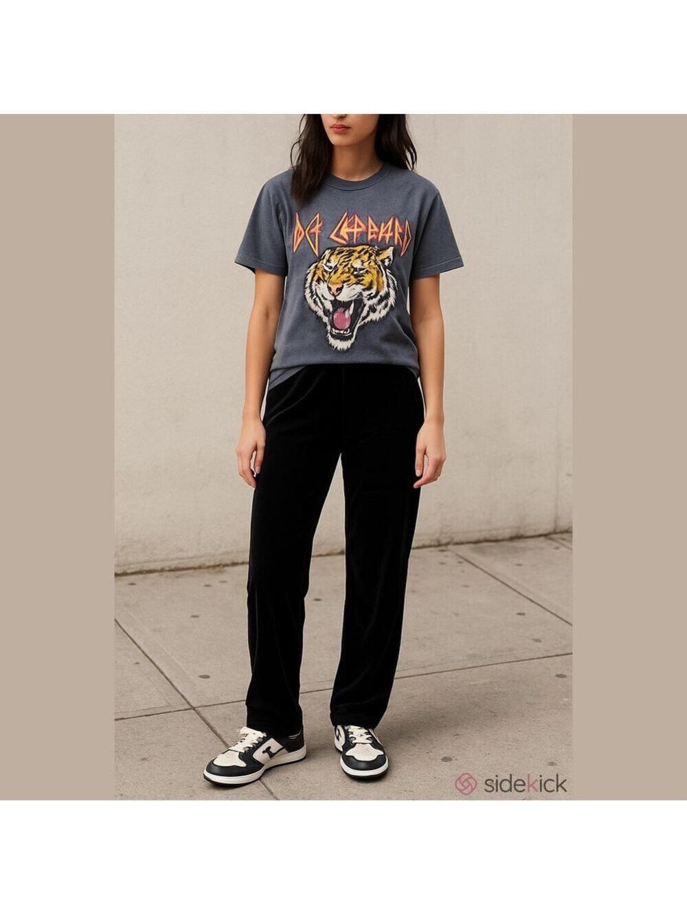 Retro 90's Wide Leg Velour Streetwear Indie SleezeTrouser
